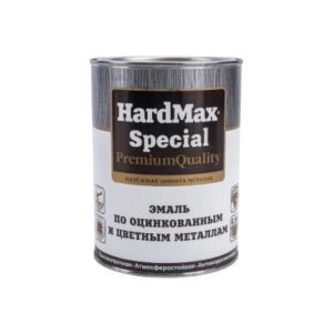 Эмаль по оцинкованным и цветным металлам RAL 7040 Серый HARDMAX SPECIAL 0,9 кг 1