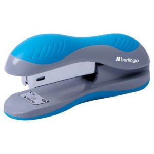 Степлер №24/6, 26/6 Berlingo "Office Soft" до 25л., пластиковый корпус, синий 1