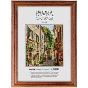 Рамка деревянная 15*21см, OfficeSpace, №1, красное дерево 1