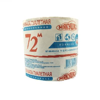 Бумага туалетная Мякушка 72м 1 Бумага туалетная Мякушка 72м 1