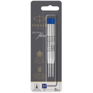 Стержень шариковый объемный Parker "QuinkFlow Ball Point" синий, 98мм, 1,0мм, метал. корпус 1