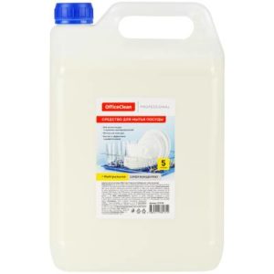 Средство для мытья посуды OfficeClean "Нейтральное", супер концентрат, канистра, 5л 1