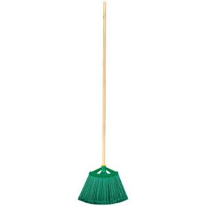 Метла OfficeClean, для улицы, веерная, плоская распушенная, с деревянным черенком 120см 1
