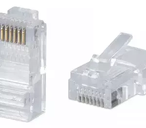 Коннектор WRline (WR-8P8C-C5E) UTP кат.5E RJ45 прозрачный 1