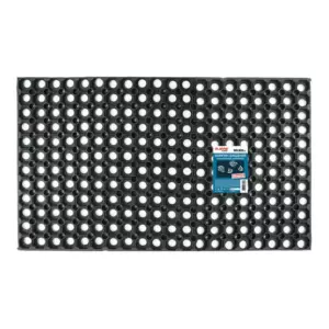 Коврик входной грязесборный резиновый ячеистый LAIMA EXPERT толщина 16 мм, 80x120 см 607812 1