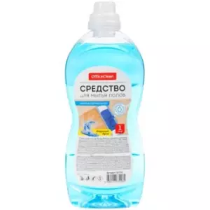 Средство для мытья полов и стен OfficeClean "Антибактериальное. Морской бриз", 1л 1