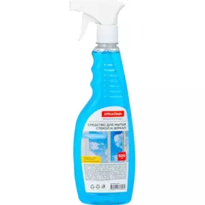 Средство для мытья стекол и зеркал OfficeClean Professional, с нашатырным спиртом, 750мл, с курком 1