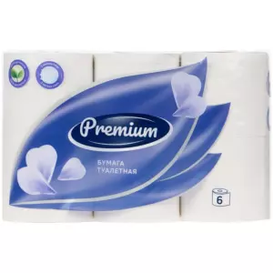 Бумага туалетная OfficeClean "Premium", 3-слойная, 6шт., 17м/рул., тиснение, белая 1