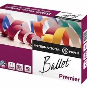 Бумага офисная Ballet Premier А4,класс А 80г/м2, 500 л. 1