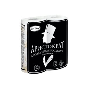 Бумага туалетная Best Clean Аристократ, 3 сл., белая, с запахом, 4 рул/12шт 1