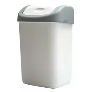 Ведро-контейнер для мусора (урна) OfficeClean, 10л, качающаяся крышка, пластик, серое 1