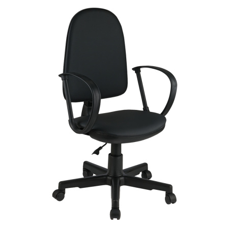 Кресло оператора Helmi HL-M30 "Престиж", кожзам черный 1 Кресло оператора Helmi HL-M30 "Престиж", кожзам черный 1